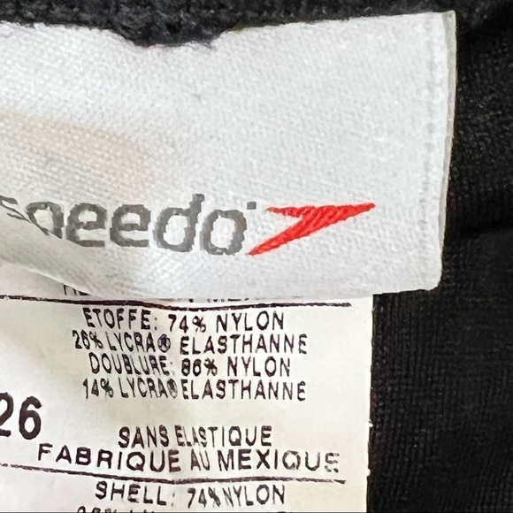 NWT Speedo Racing Swim One Piece Swimsuit Sz 26 Black/ Kelly Green - Picture 4 of 9